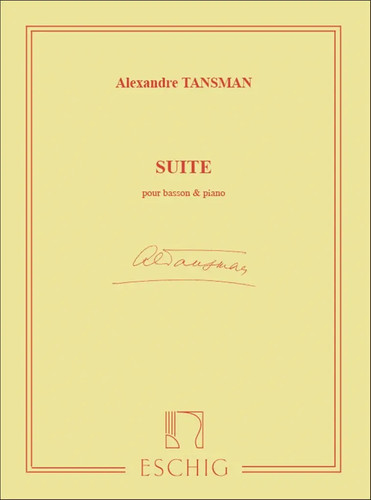Suite pour basson piano - pour,
