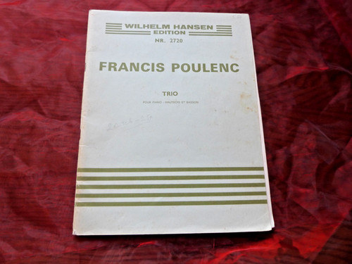 Francis poulenc trio - trio, pour