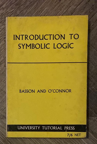 Introduction symbolic logic - to,